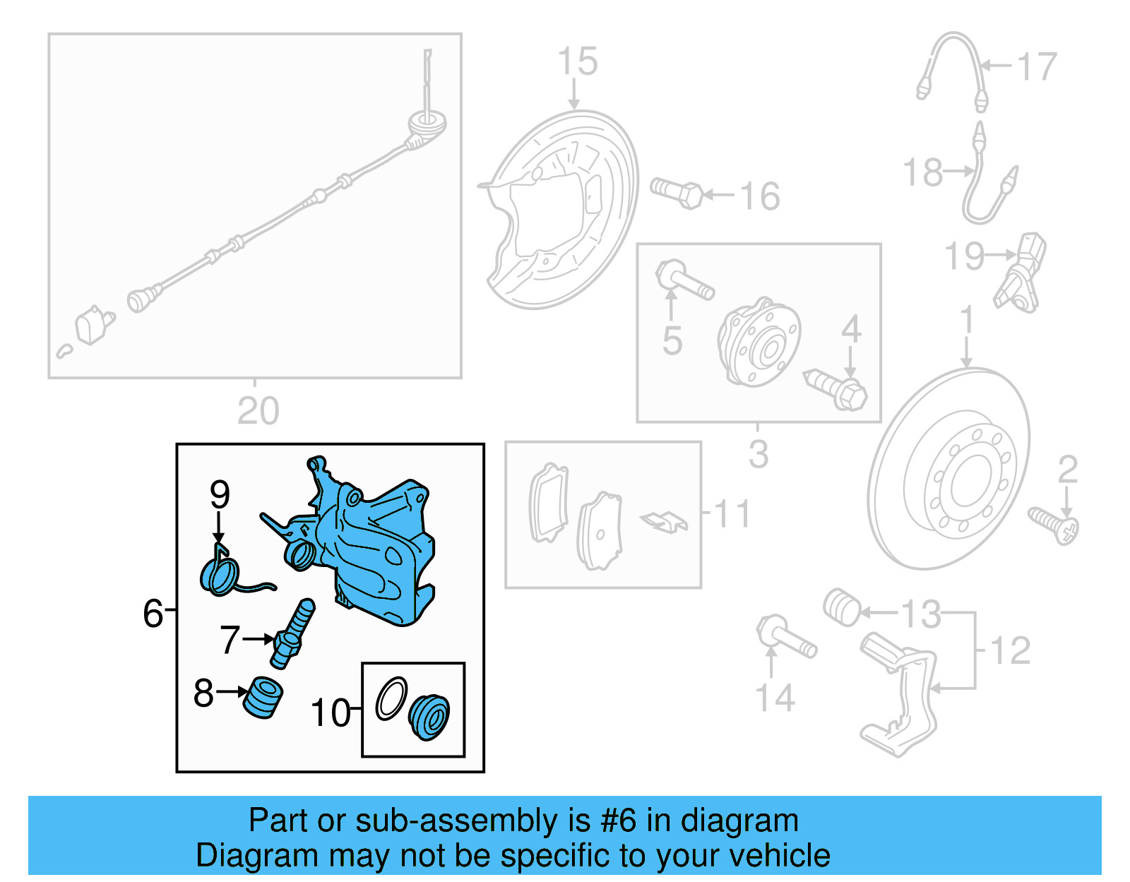 Caliper 8J0-615-424-E - View 5