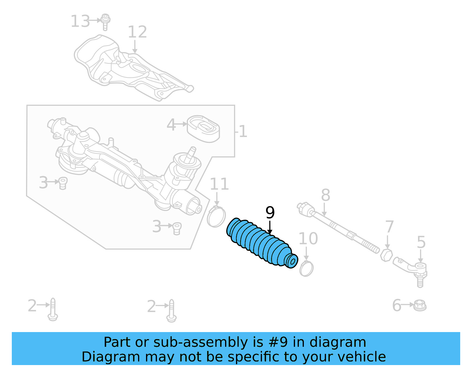 Tie Rod Boot 5Q0-423-831 - View 5