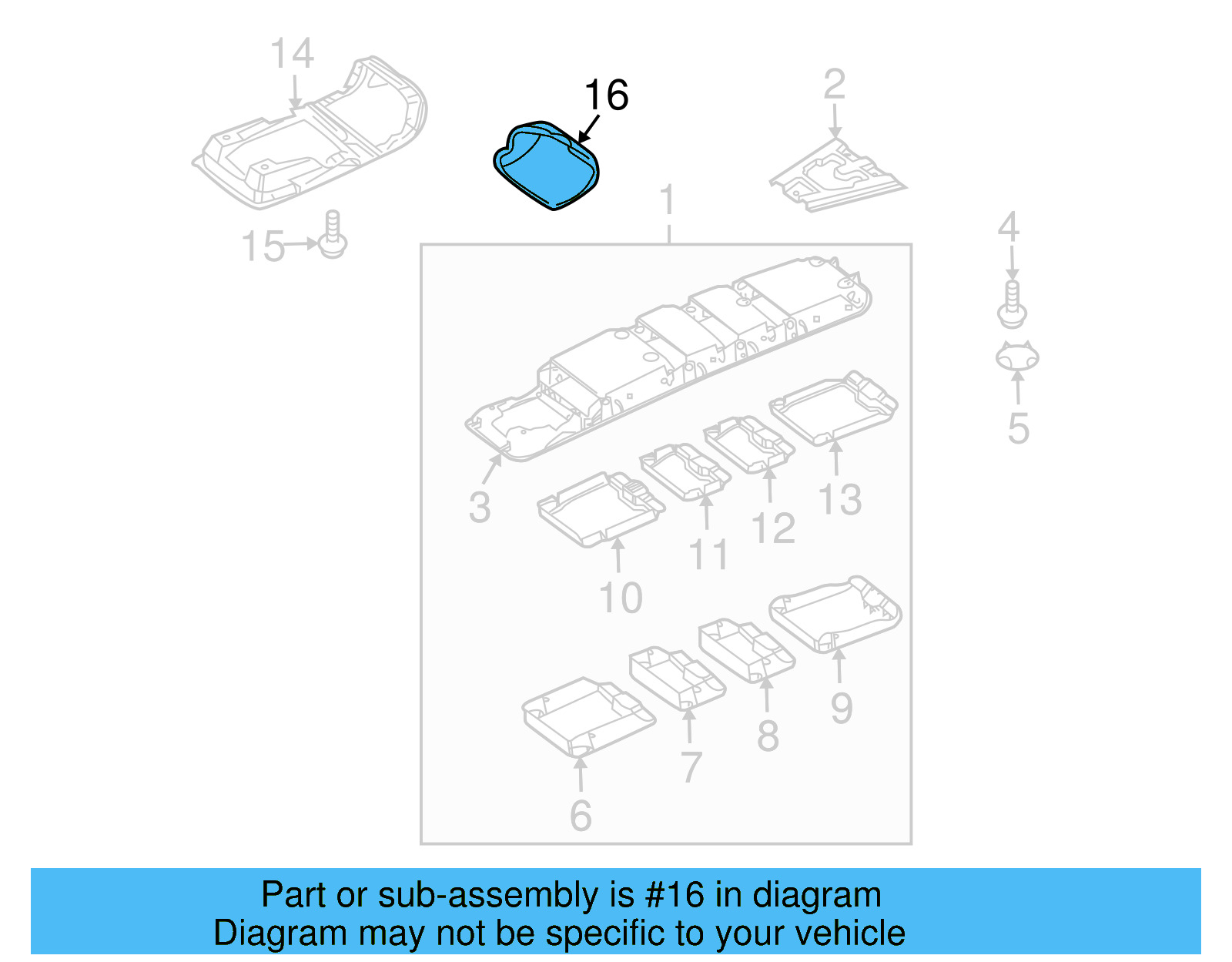 Glass Holder 1K0-868-837-G-82V - View 11