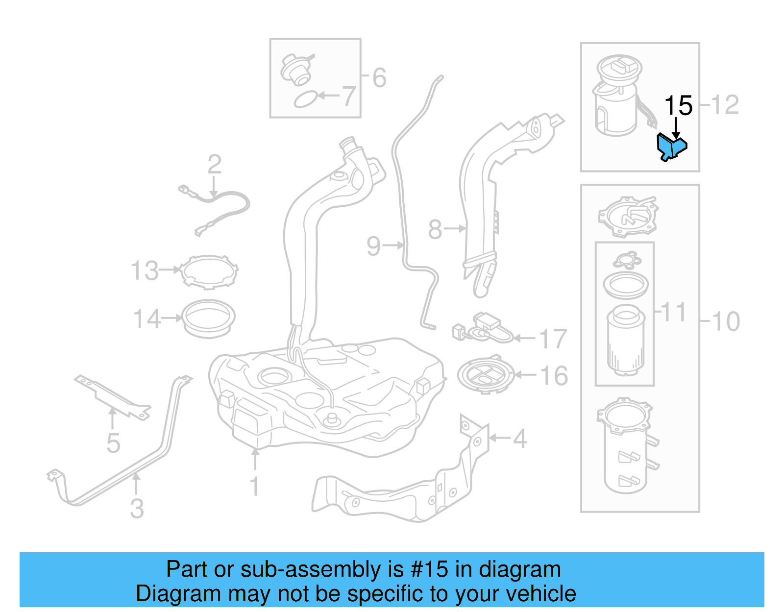 Fuel Sender Unit 1K0-919-673-AS - View 5