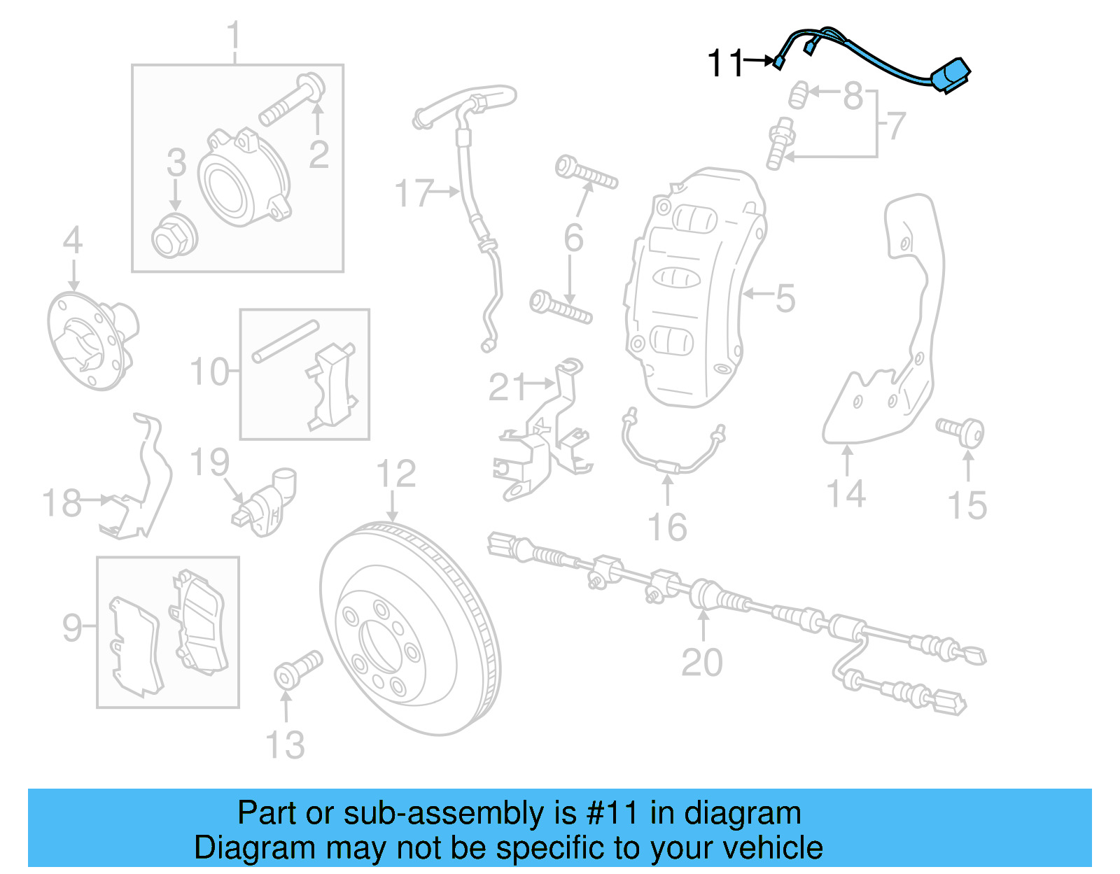 Wear Indicator 7P0-907-637-A - View 4