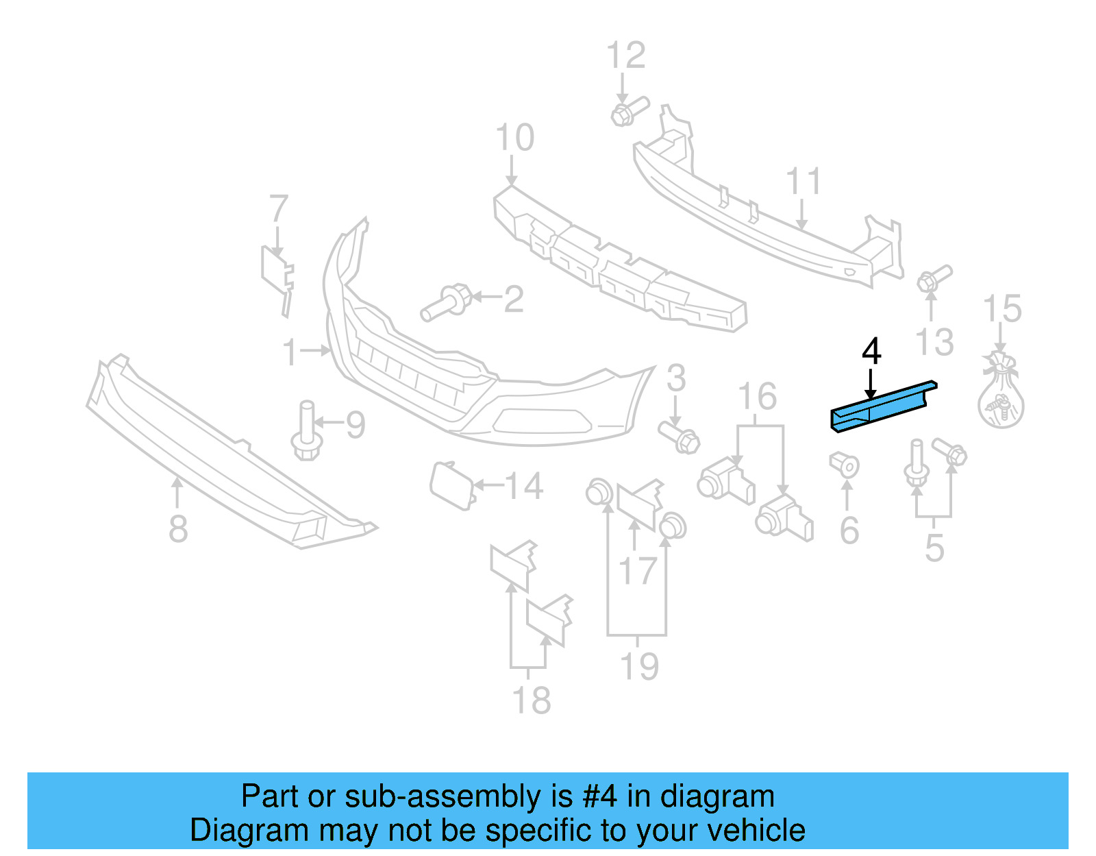 Side Support 3C8-807-184-A - View 10