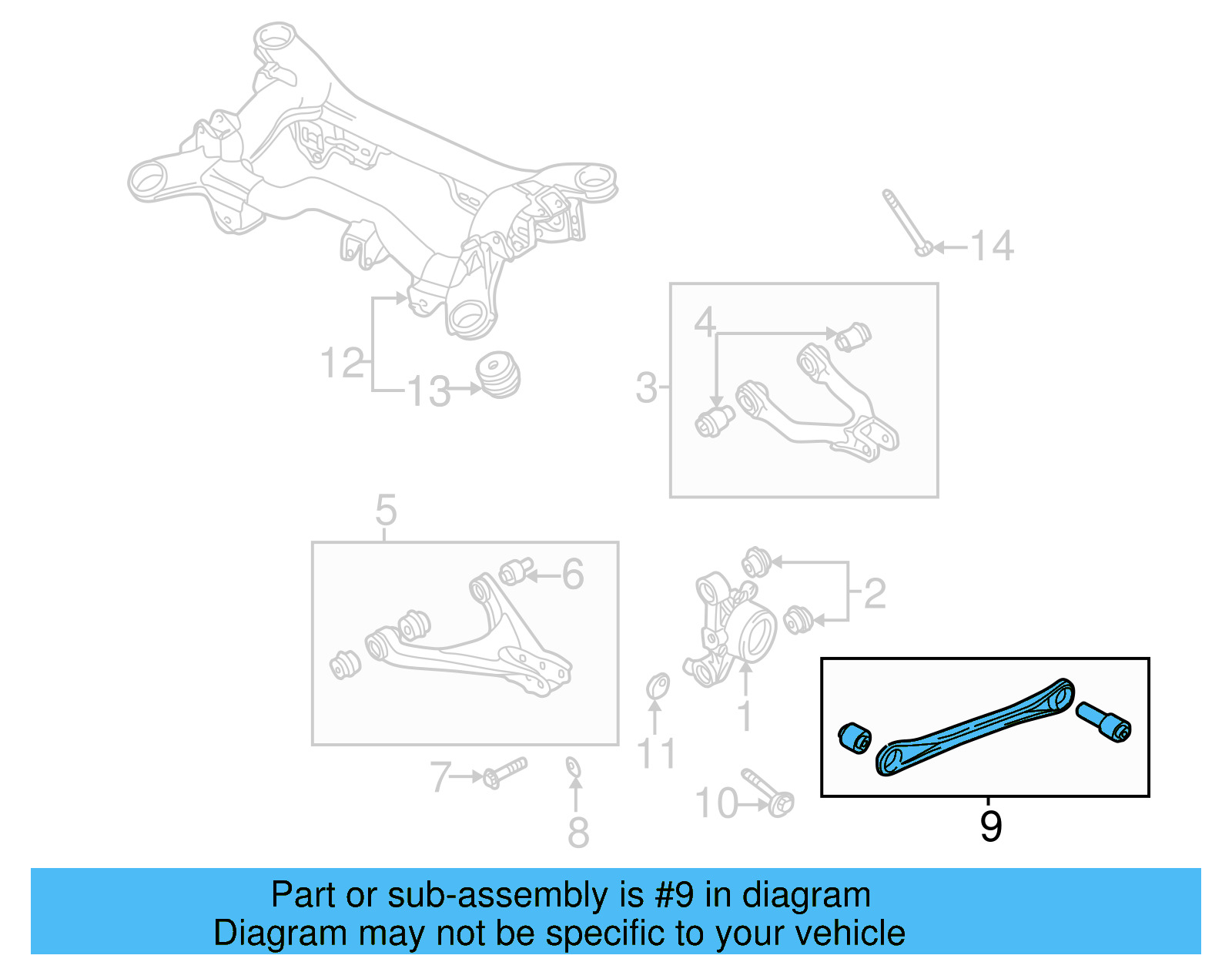 Lateral Arm 4B0-501-530-C - View 3