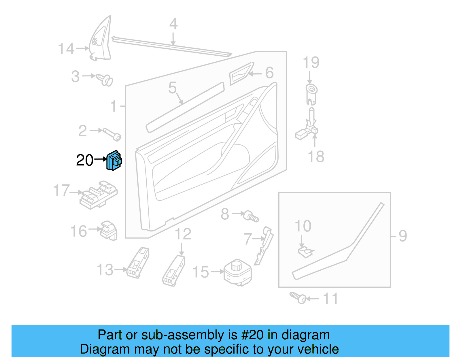 Lock Switch 5K0-962-125-REH - View 7