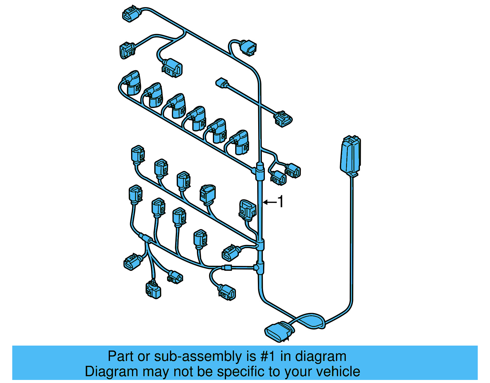Engine Harness 03H-971-627-F - View 3