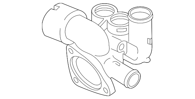 Engine Coolant Thermostat Housing 022-121-117-C