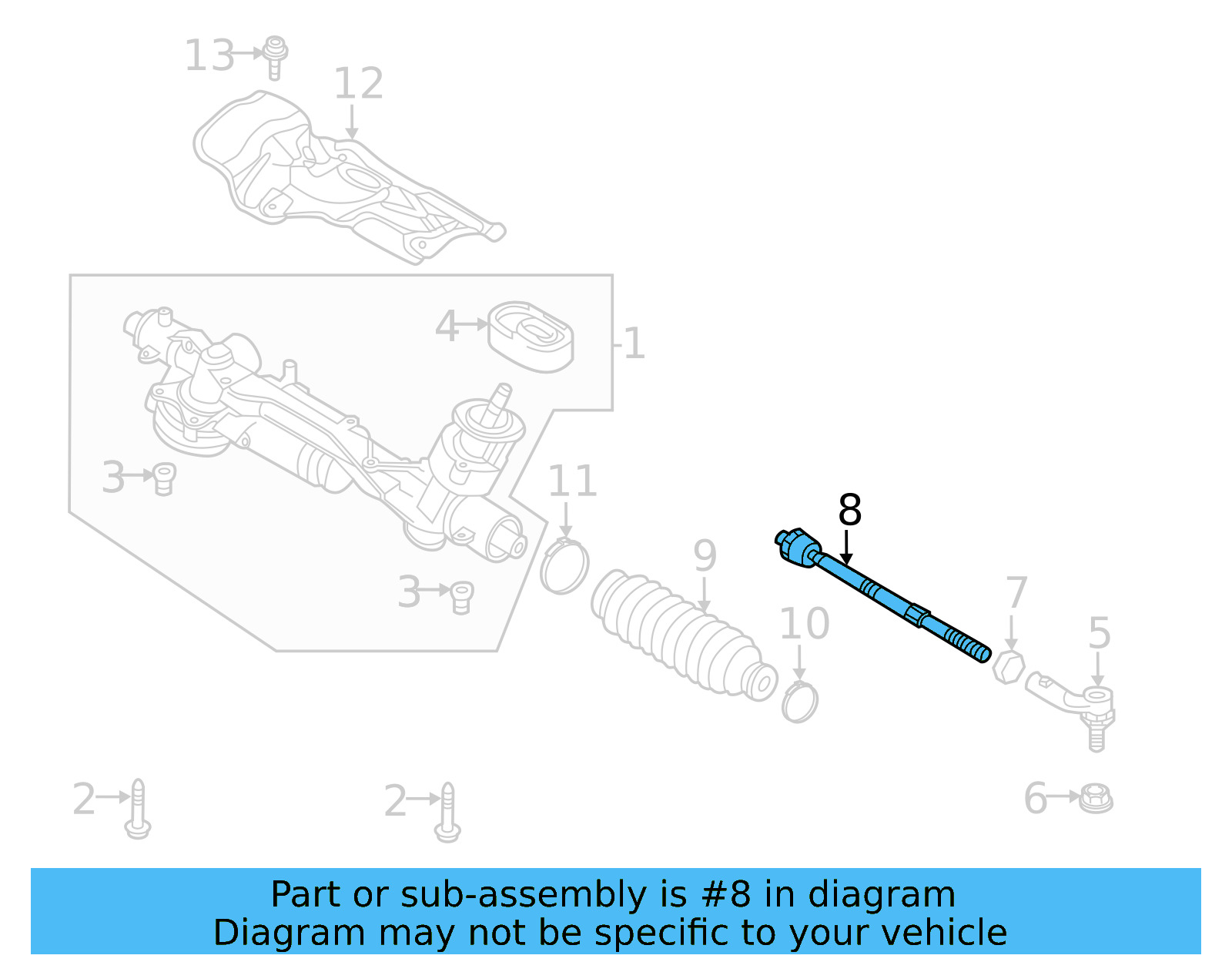 Inner Tie Rod 5WA-423-810-F - View 5