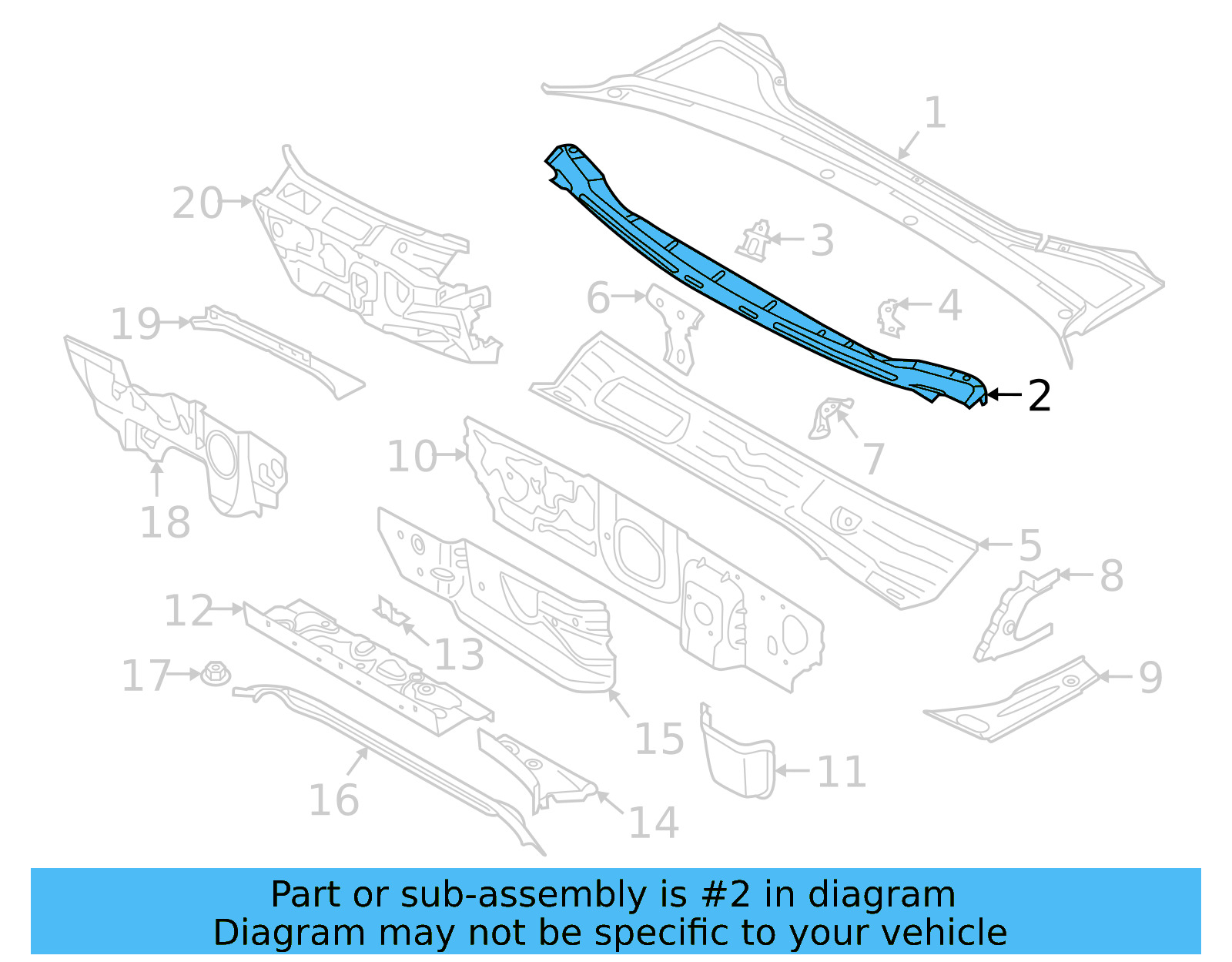 Cowl 3G0-802-555 - View 4