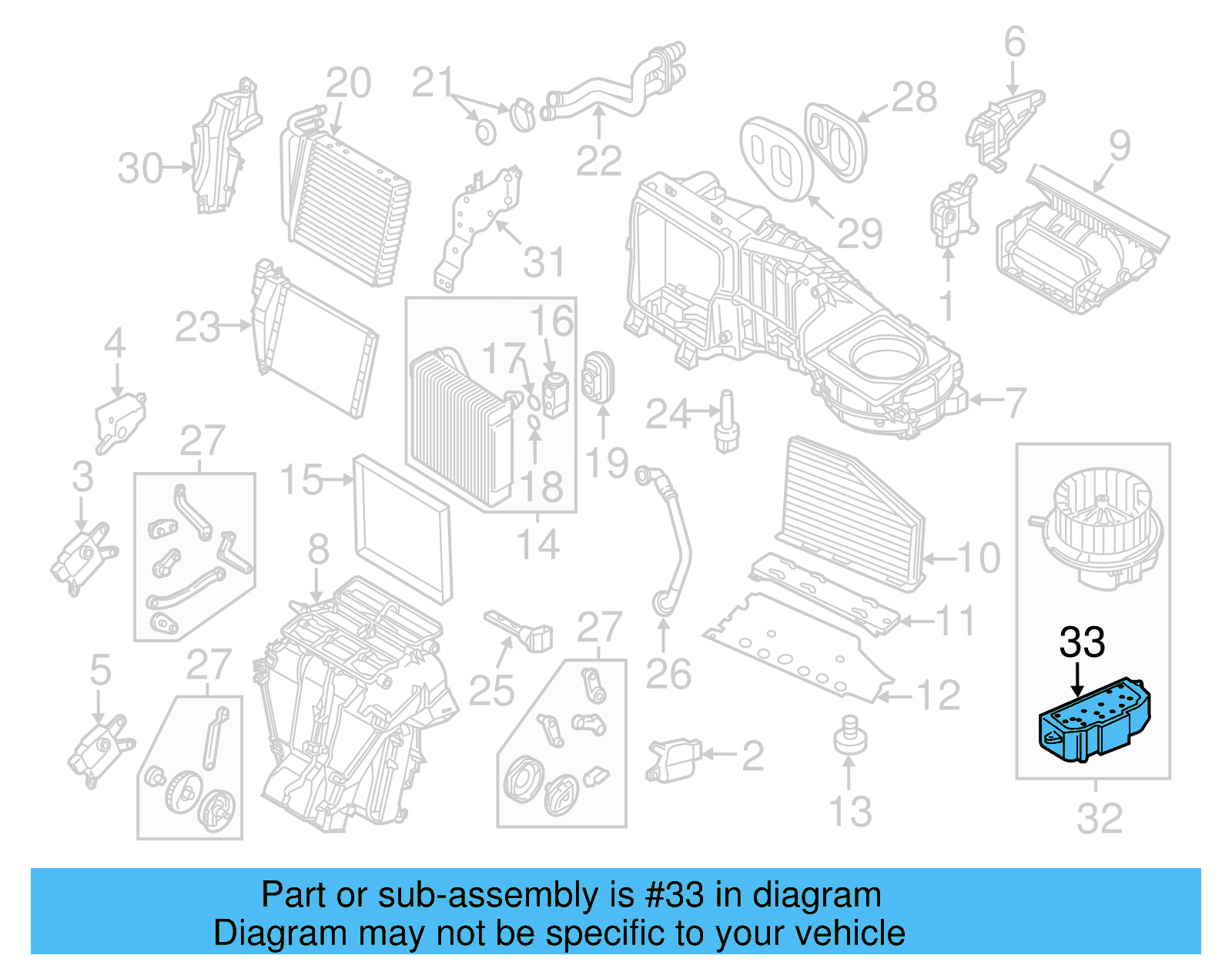 HVAC Blower Motor Control Module 3C0-907-521-G - View 32