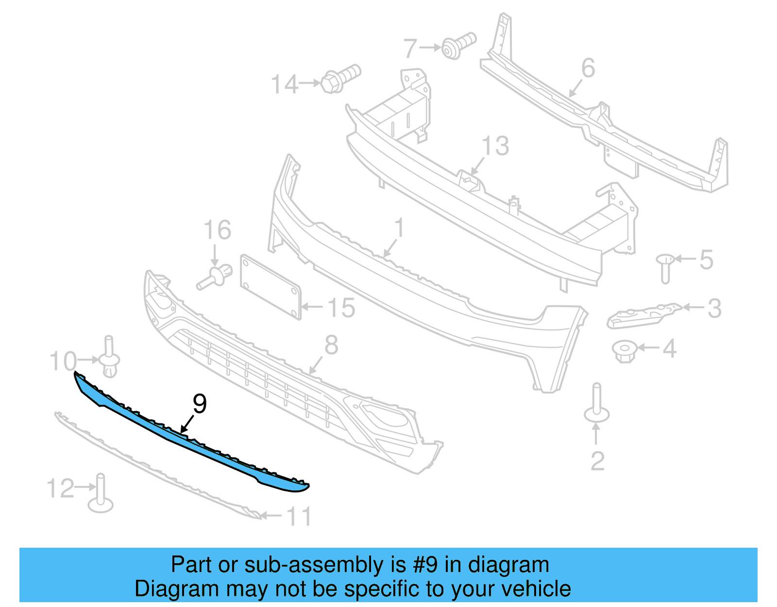 Spoiler 3CN-807-110-9B9 - View 3