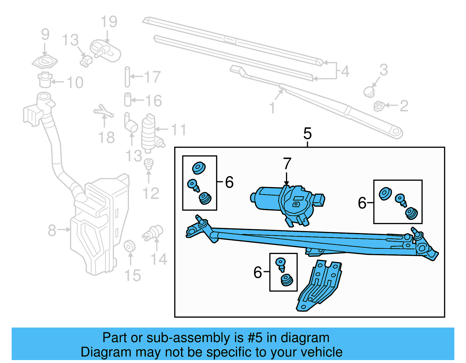 Wiper Linkage 3CN-955-023-A - View 7