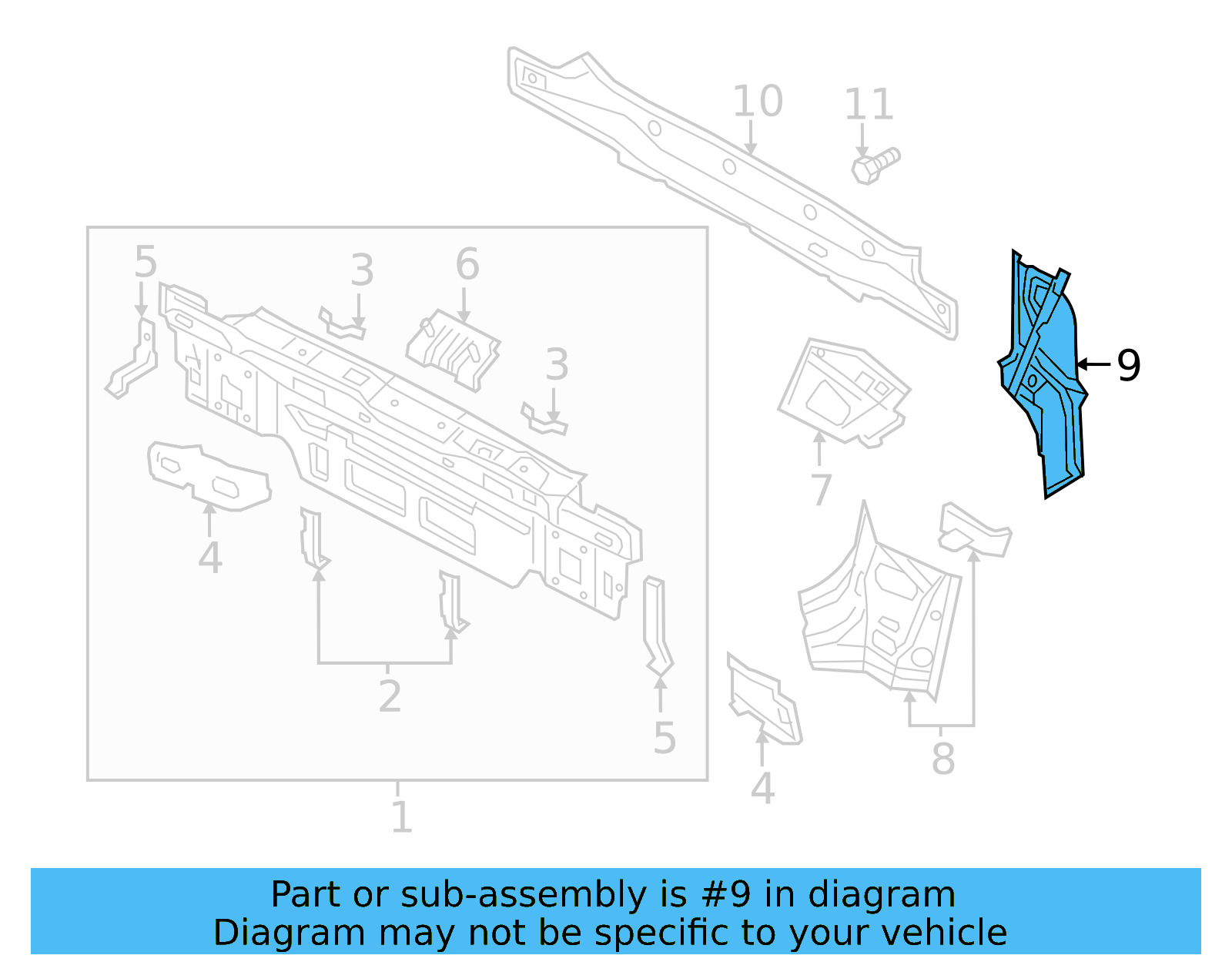 Tail Lamp Pocket 5G9-813-327-A - View 4