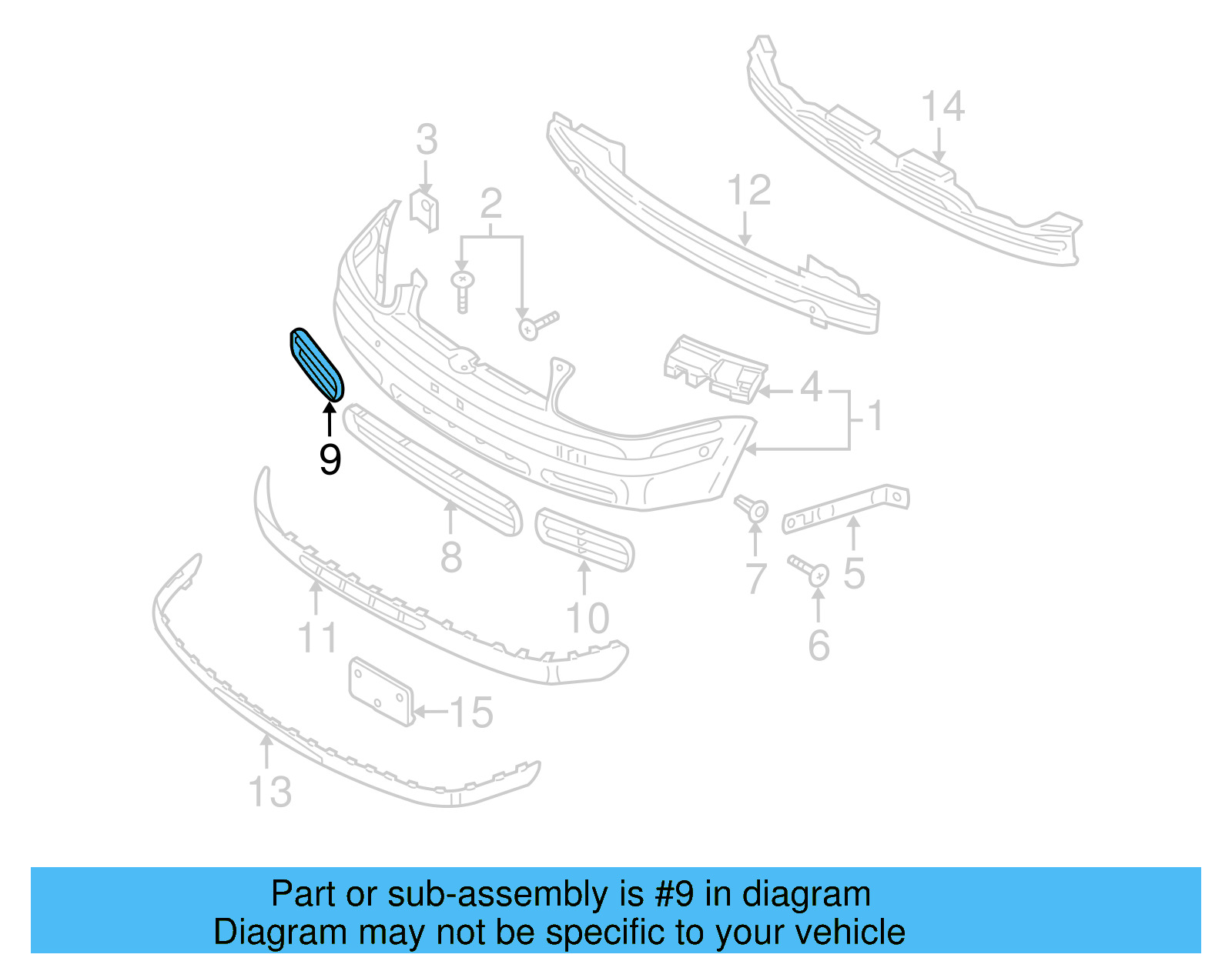 Air Grille 1J0-853-666-E-B41 - View 2