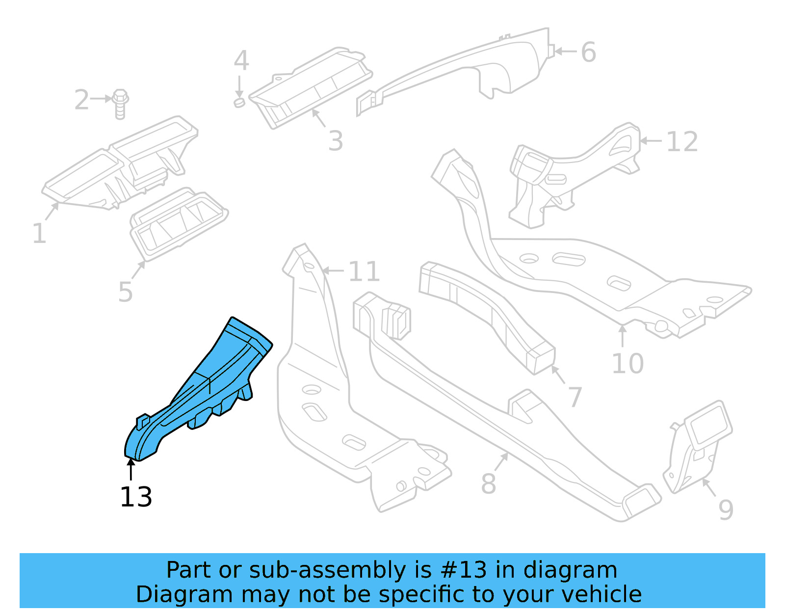 Side Duct 3G1-819-151 - View 4
