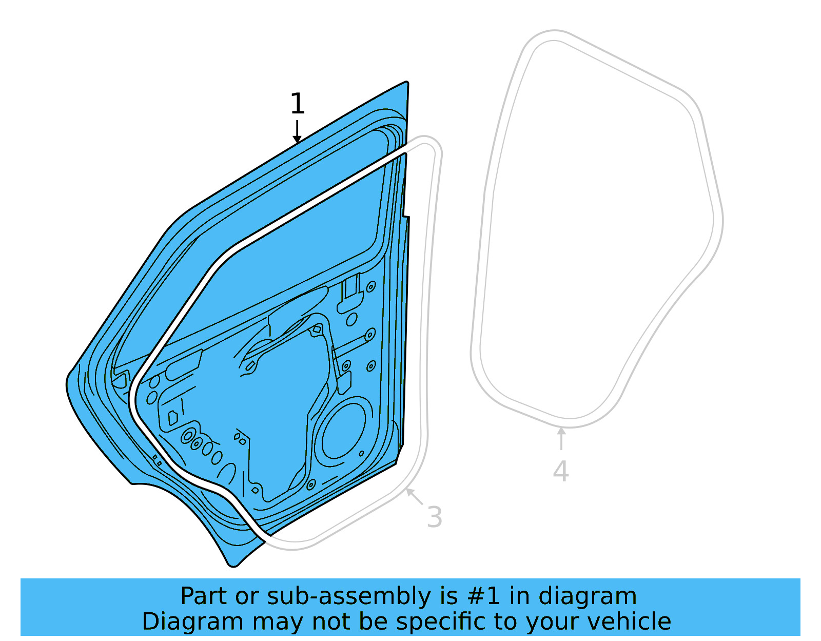 Door Shell 11A-833-056 - View 3