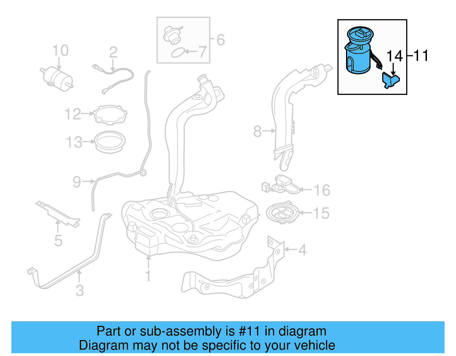 Fuel Pump Assembly 1K0-919-051-DB - View 14
