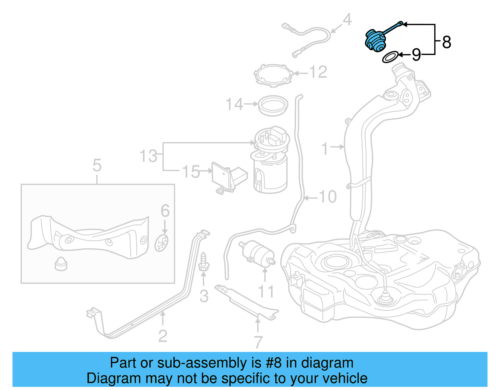 Fuel Cap 5C0-201-550-S - View 3