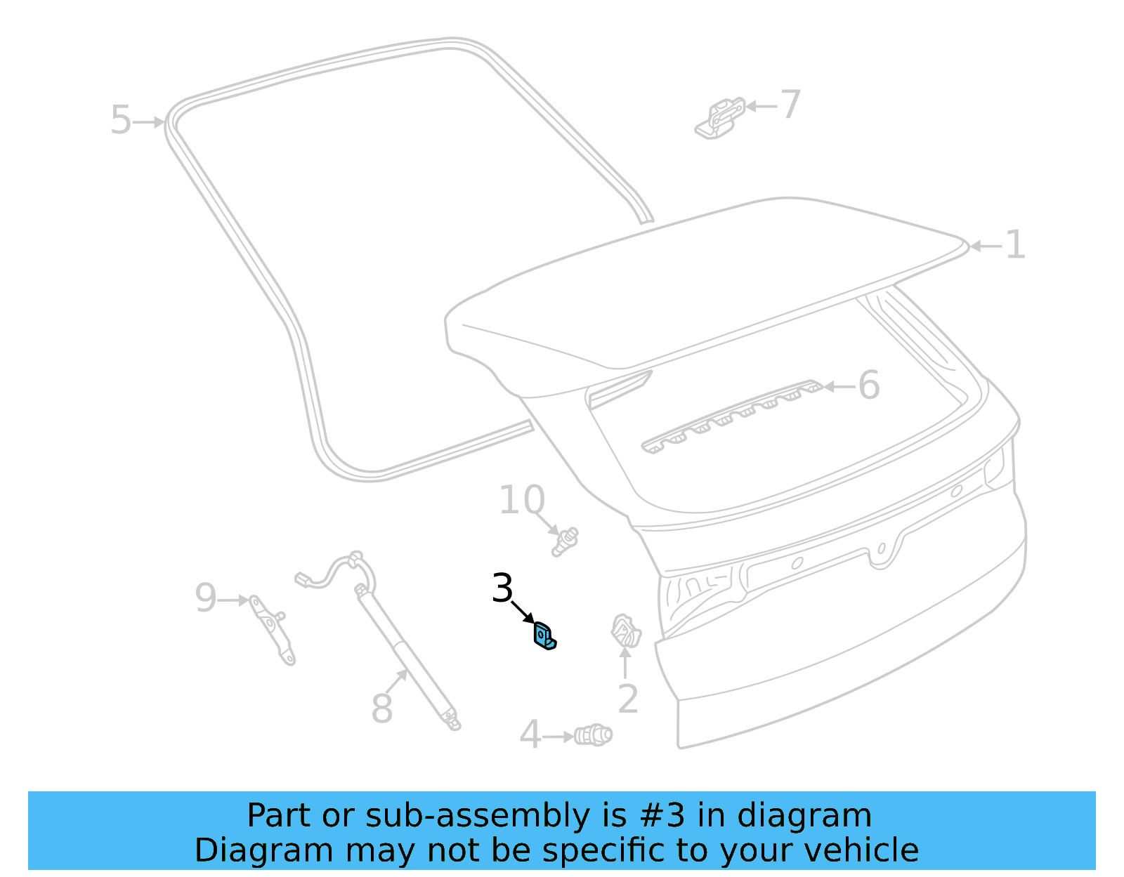 Lift Gate Wedge 5JA-827-250-B - View 6