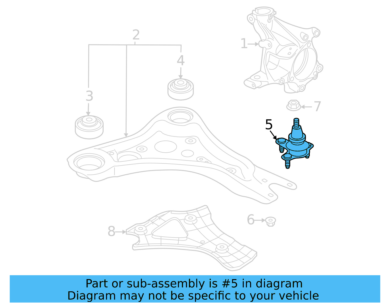 Lower Ball Joint 1EA-407-365-C - View 6