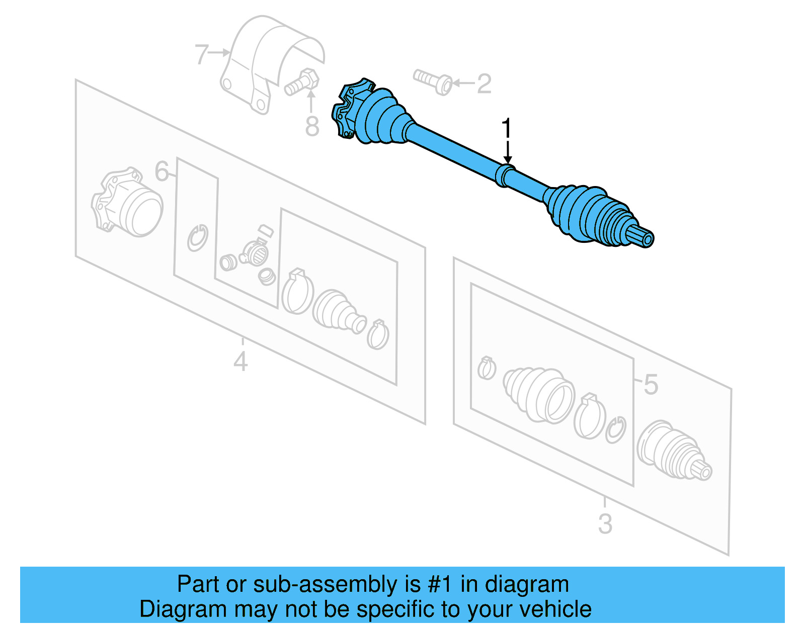 Axle Assembly 561-407-271-R - View 3