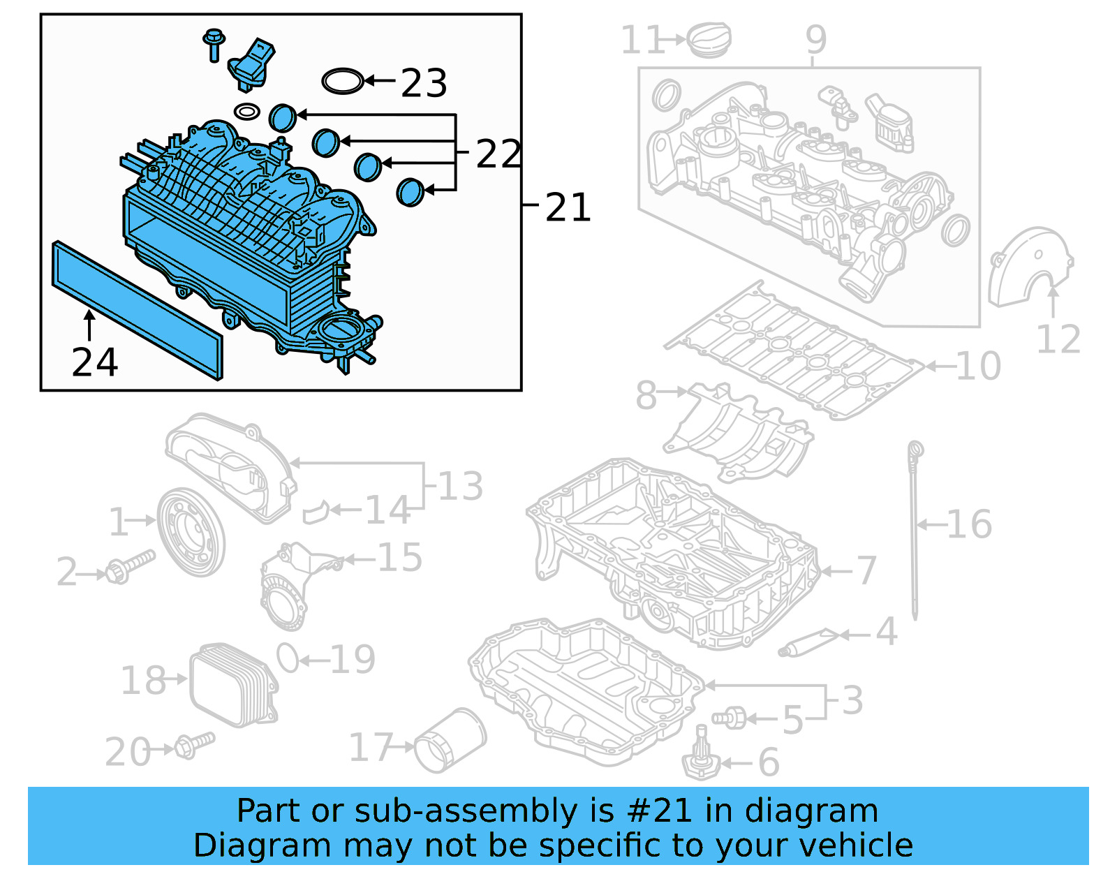 Intake Manifold 04E-129-709-AM - View 7
