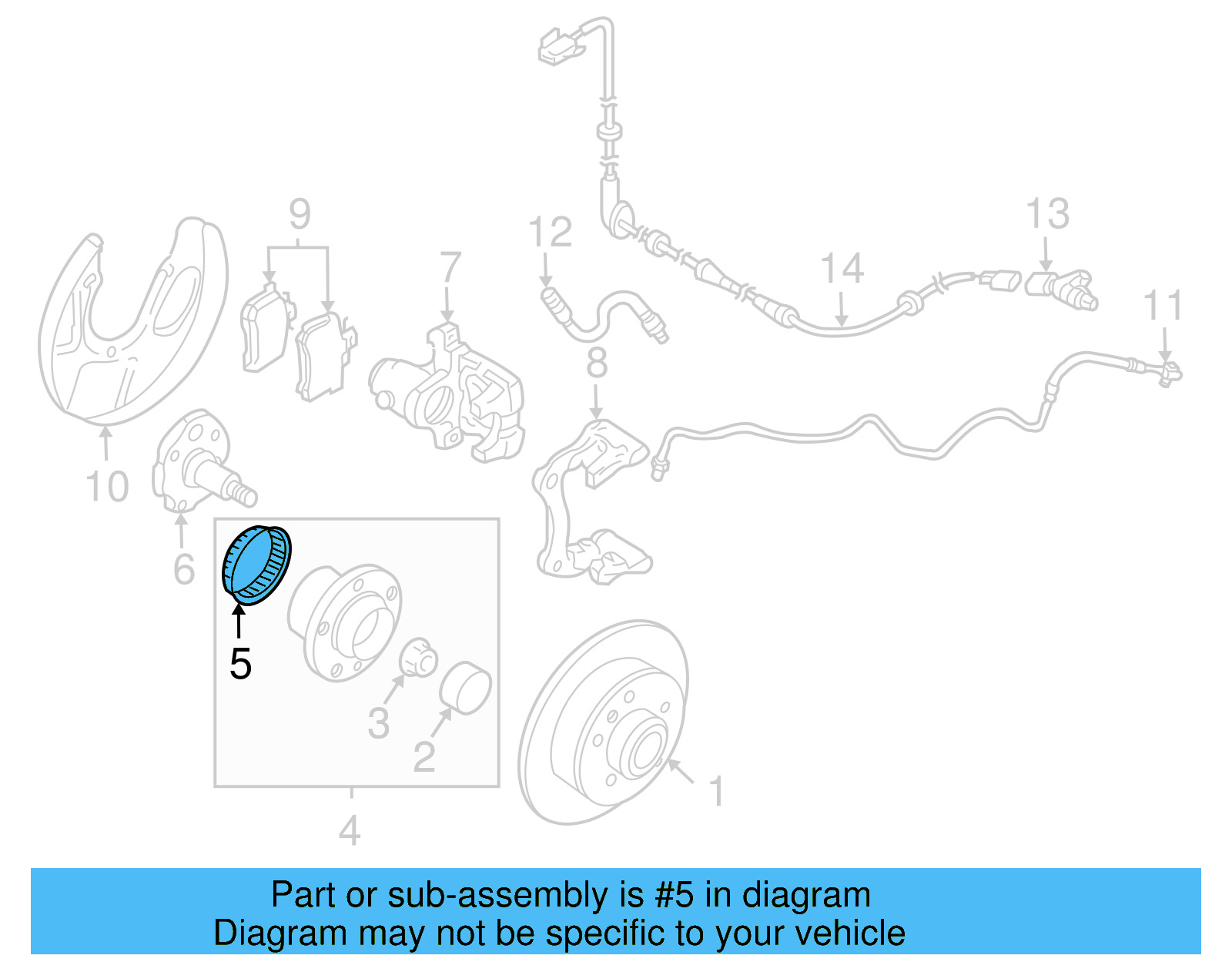 Rear Sensor Ring 1J0-614-149 - View 15