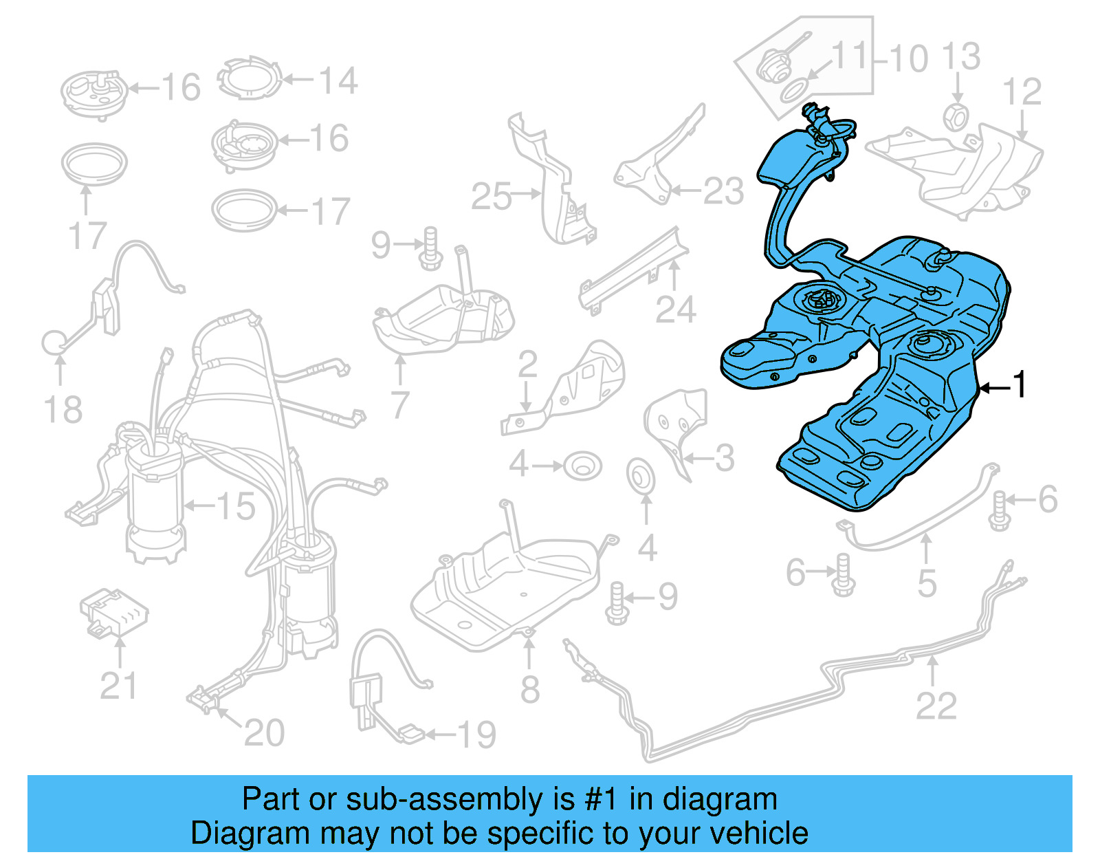 Fuel Tank 7P0-201-075-C - View 3