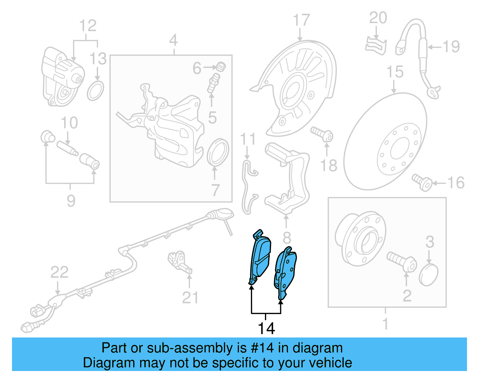 Brake Lining 5Q0-698-451-AD - View 2