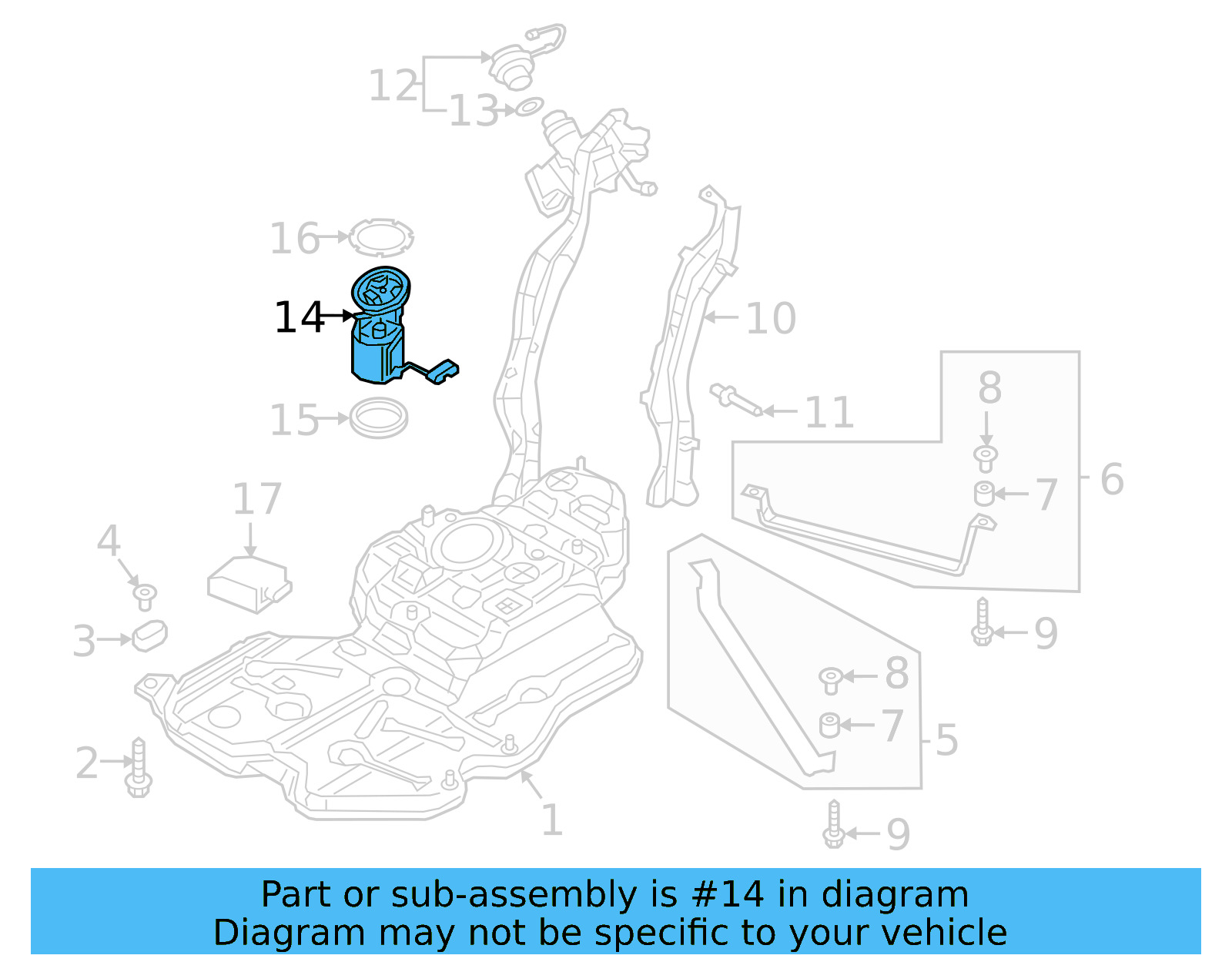 Fuel Pump Assembly 3QF-919-051-E - View 5
