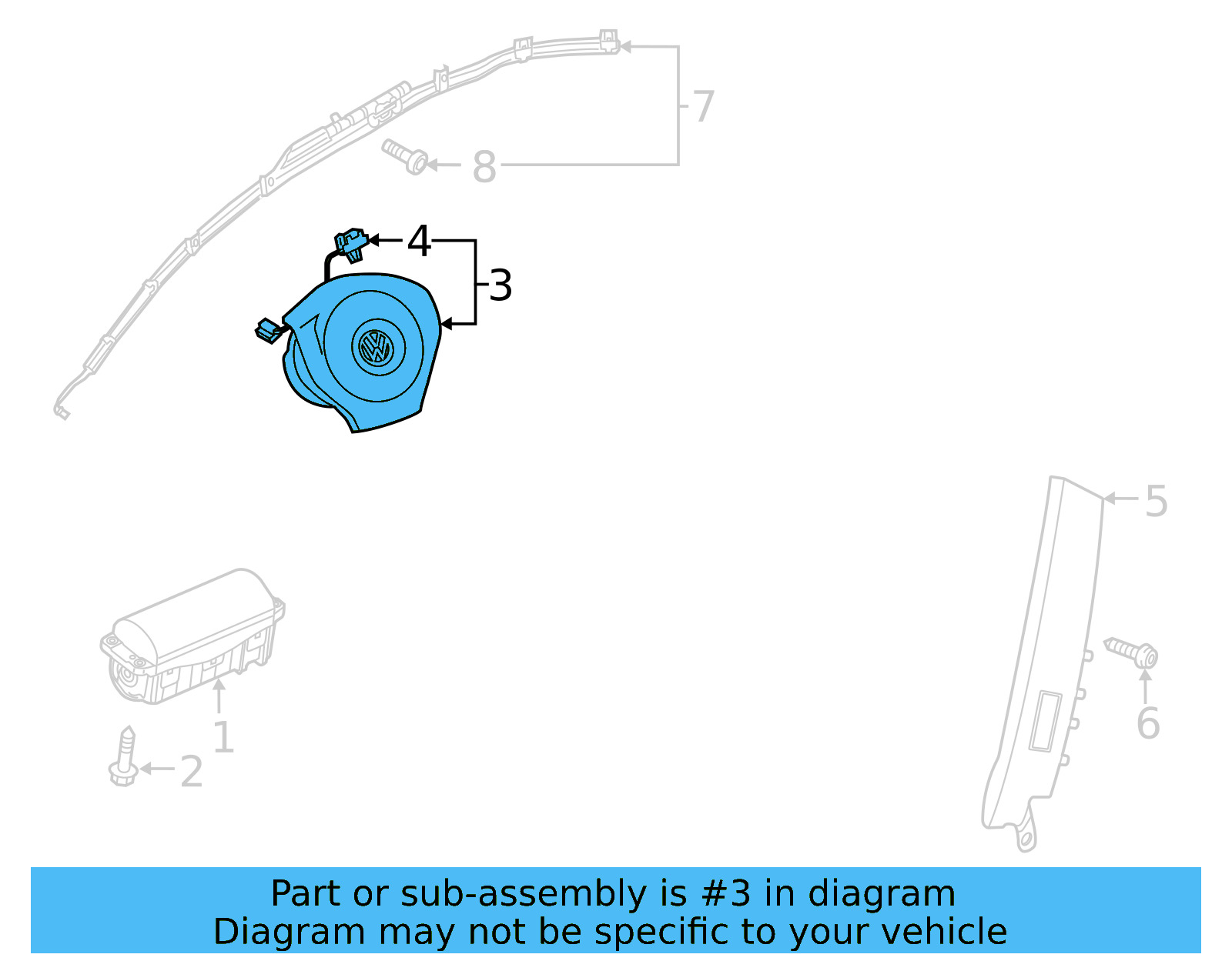 Driver Inflator Module 561-880-201-T-81U - View 6