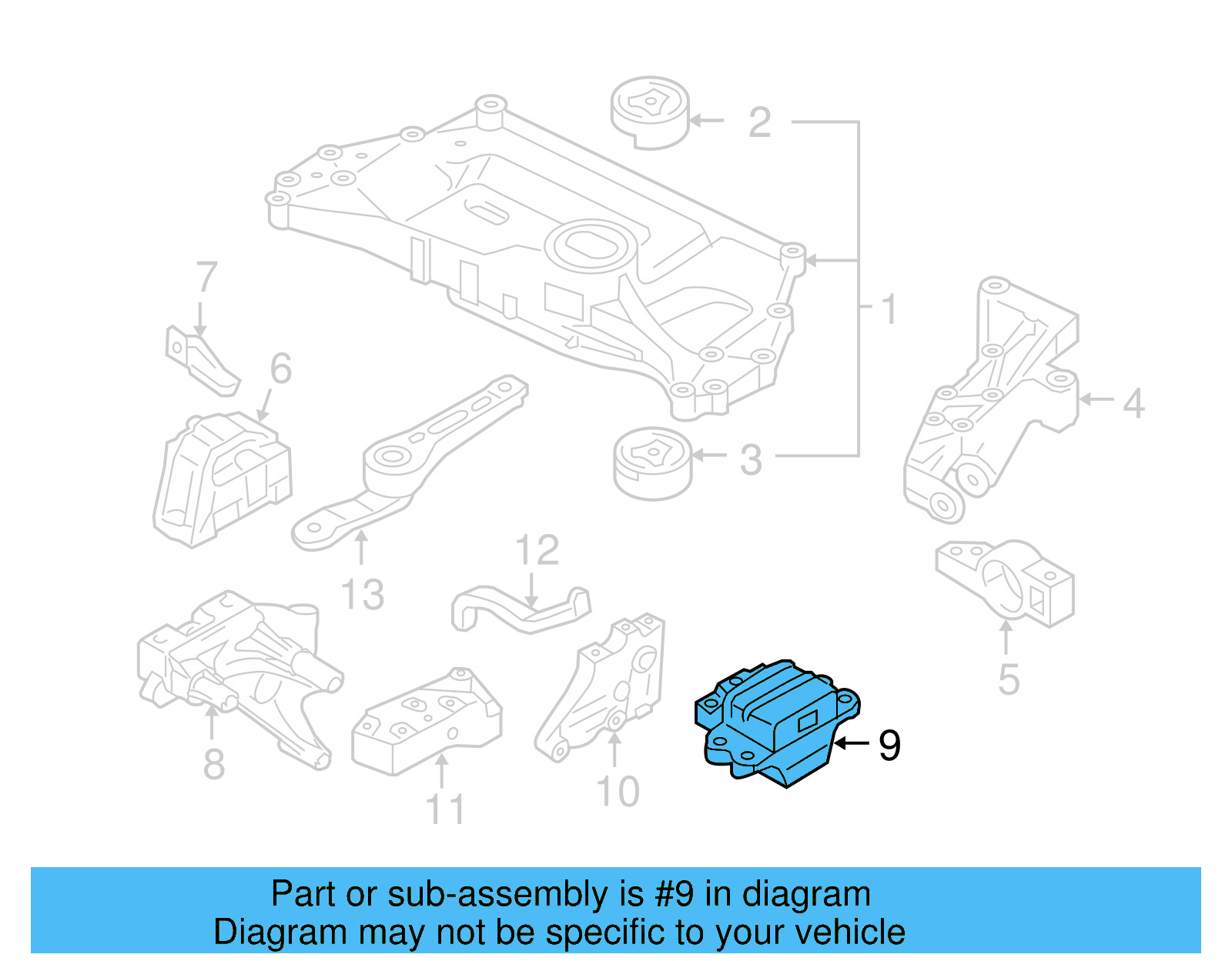 Trans Mount 1K0-199-555-M - View 5