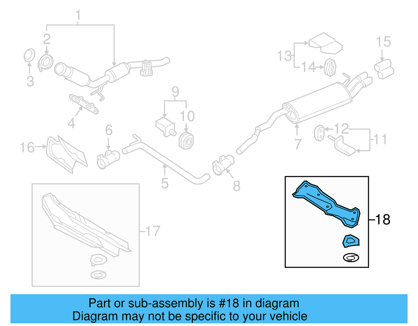 Rear Shield 5Q0-825-711-B - View 3