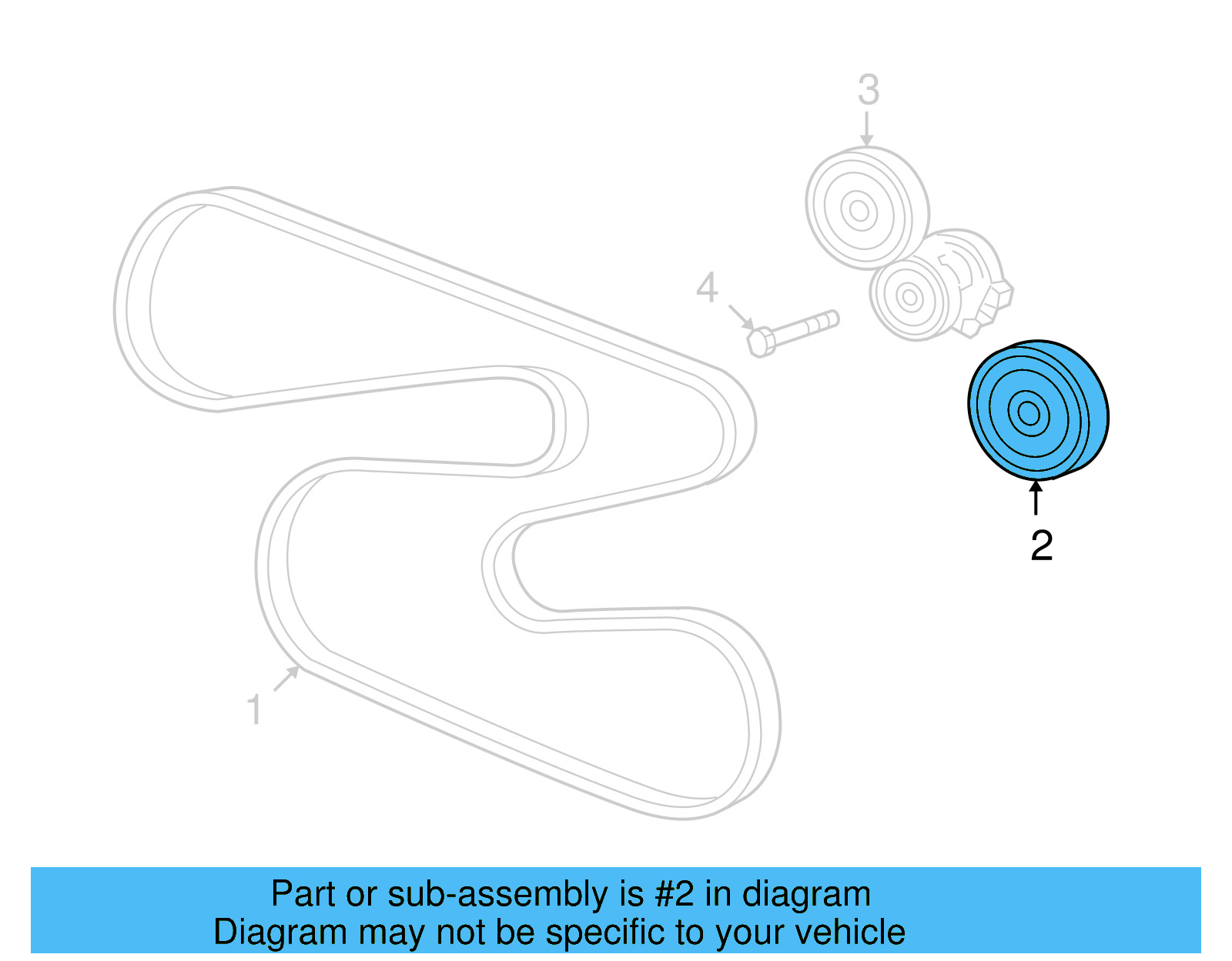 Idler Pulley 077-903-341-G - View 4