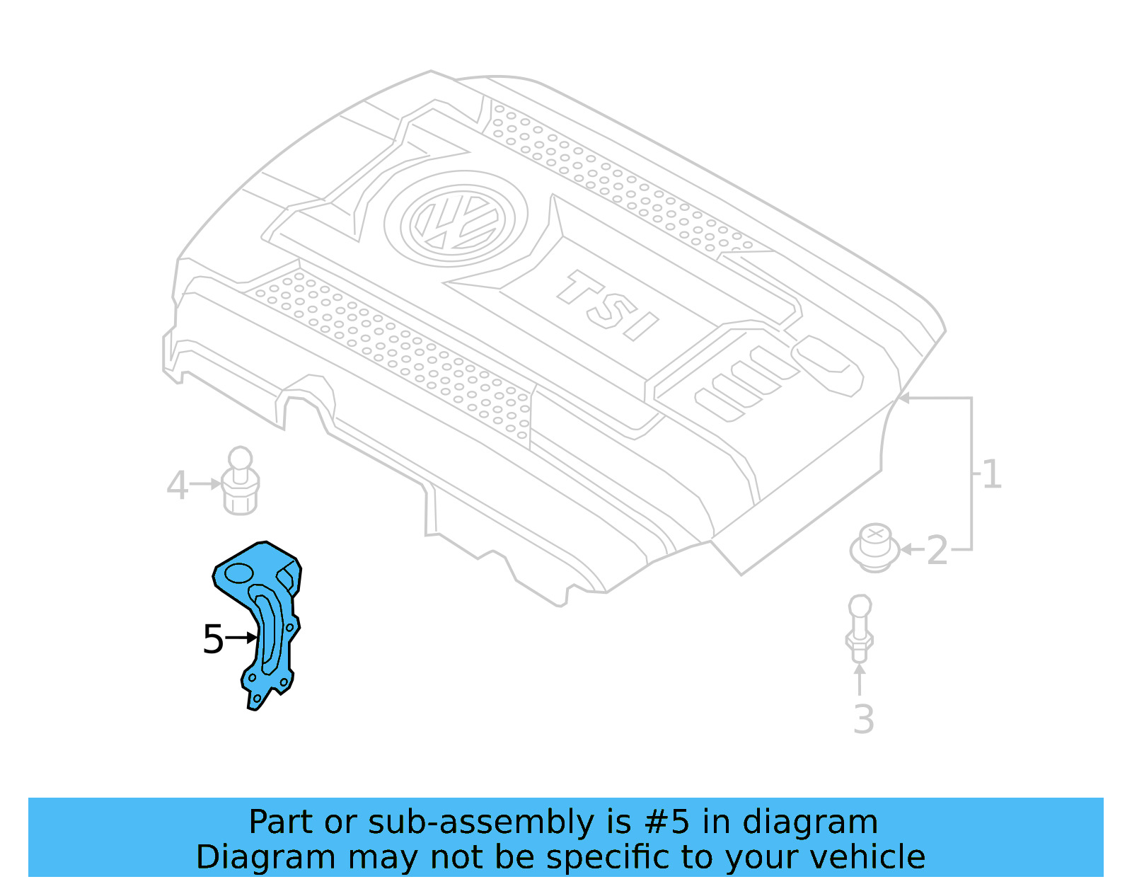 Engine Cover Bracket 06K-103-390-AE - View 11