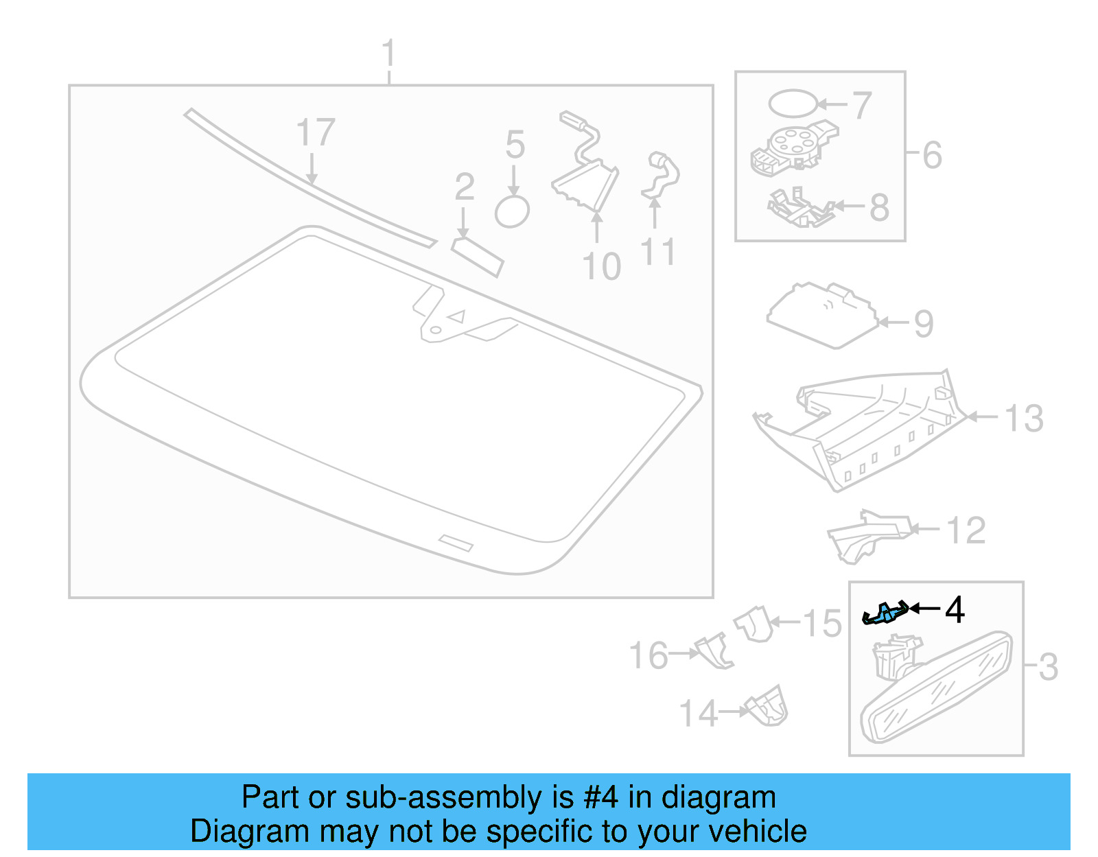 Mirror Inside Retainer Spring 8S0-857-945 - View 21