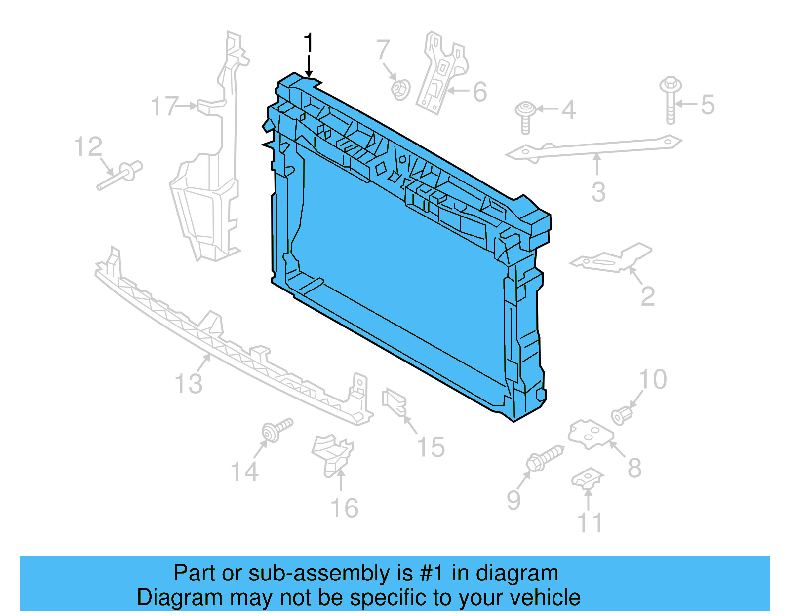Radiator Support 5G0-805-588-R