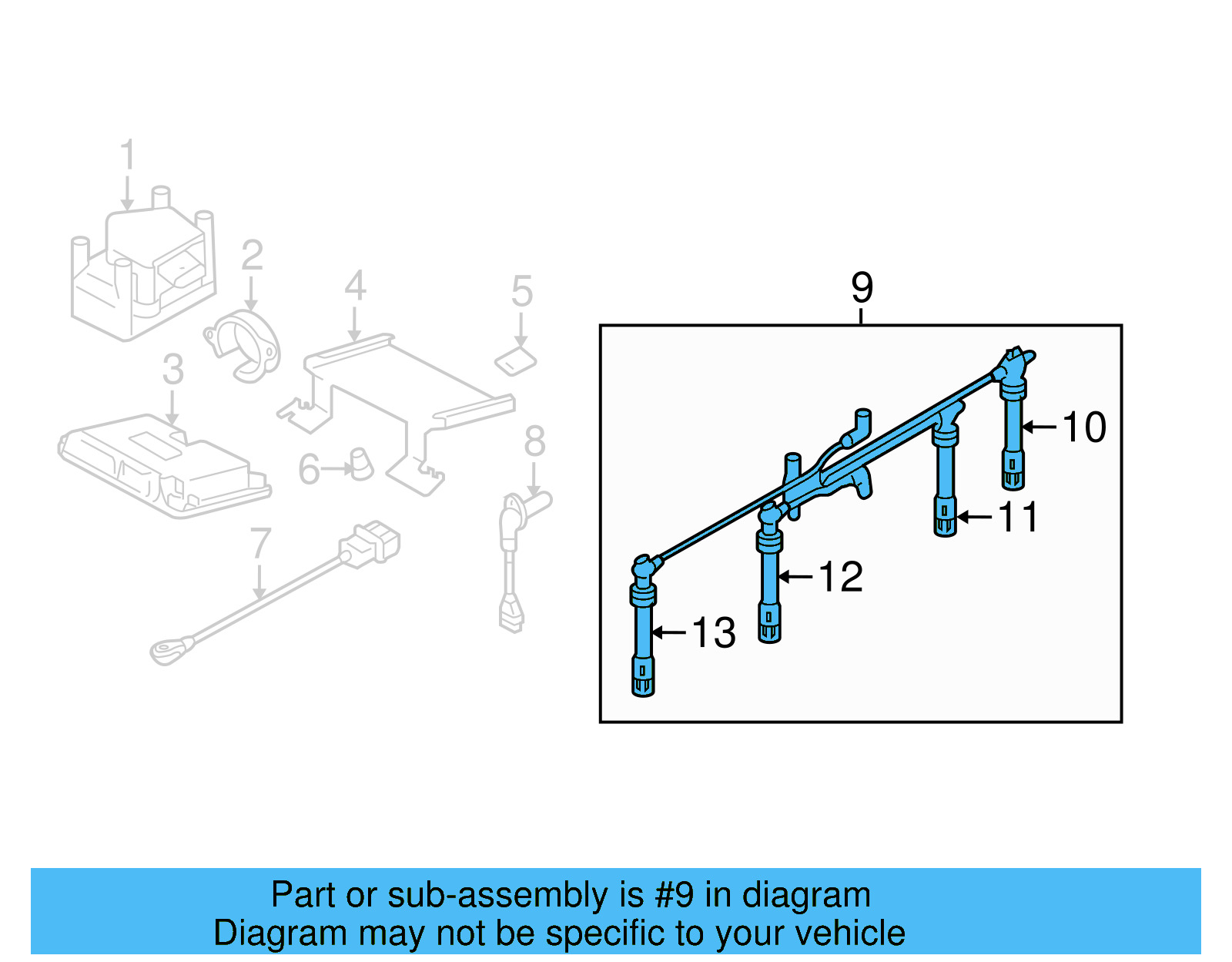 Plug Wire Set 06A-905-409-L
