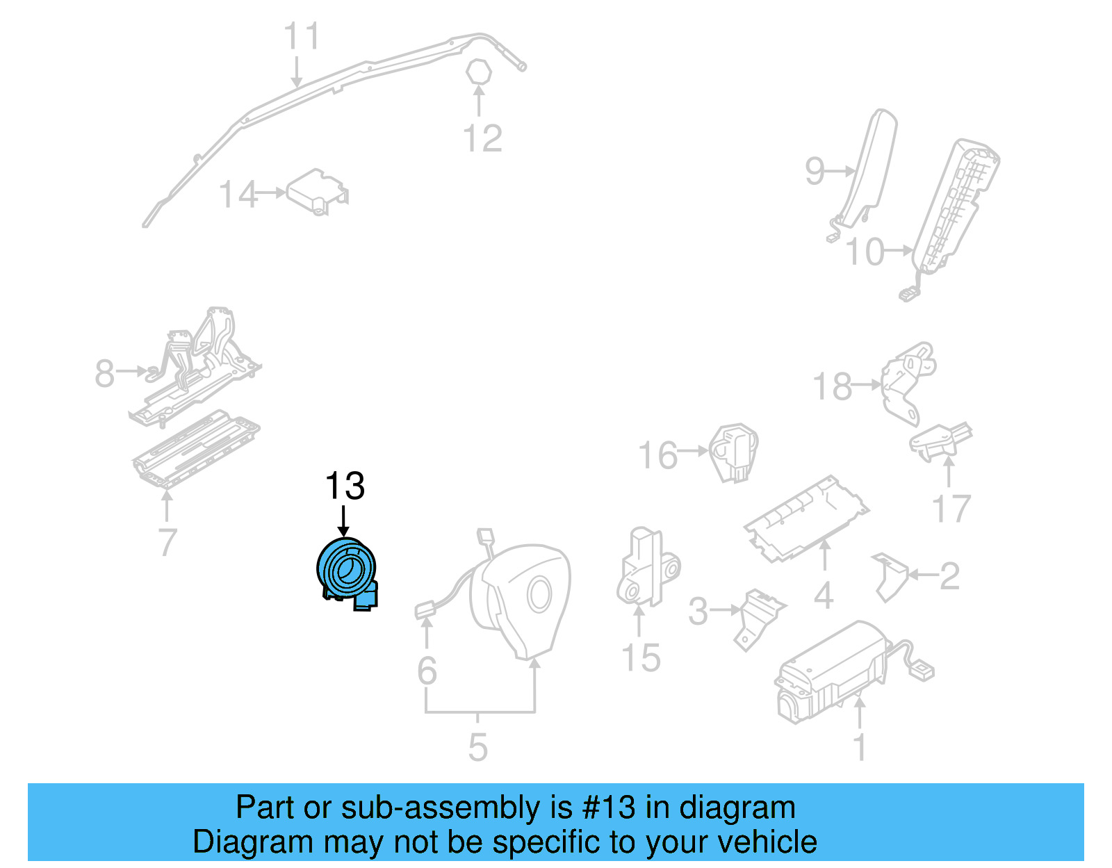 Clock Spring 5K0-953-549-A - View 3