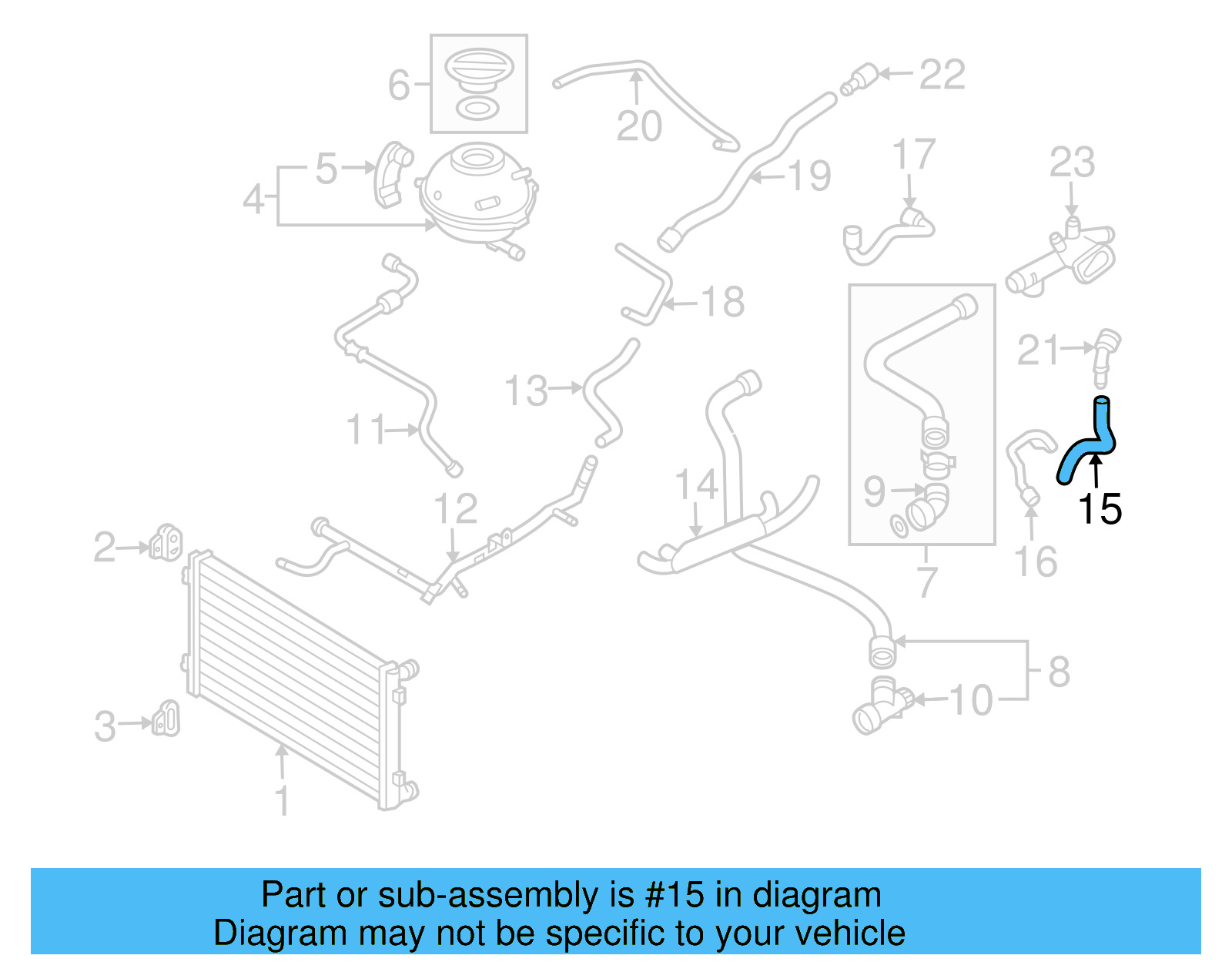 Hose 1C0-121-096-Q - View 4