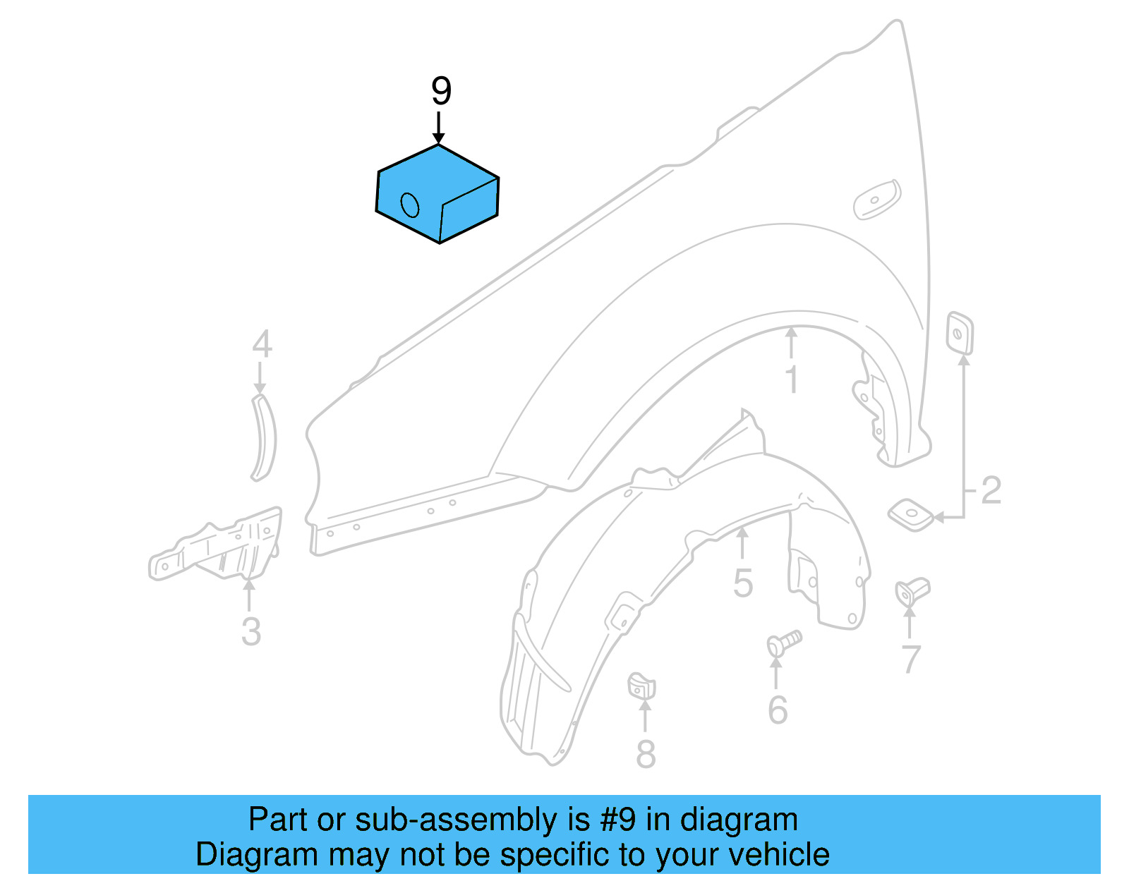 Mount Kit 1J0-898-051 - View 3