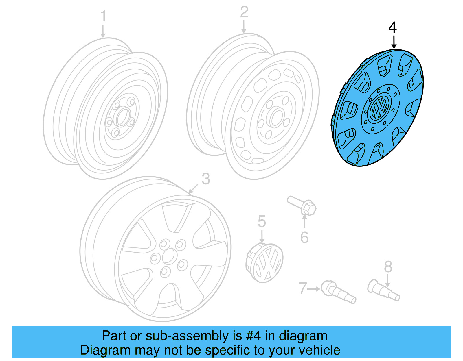 Wheel Cover 1T0-601-147-RGZ - View 19