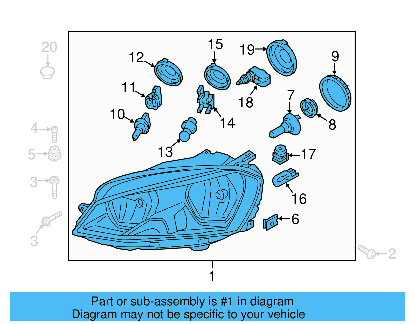 Headlamp Assembly 5GM-941-006-E - View 13