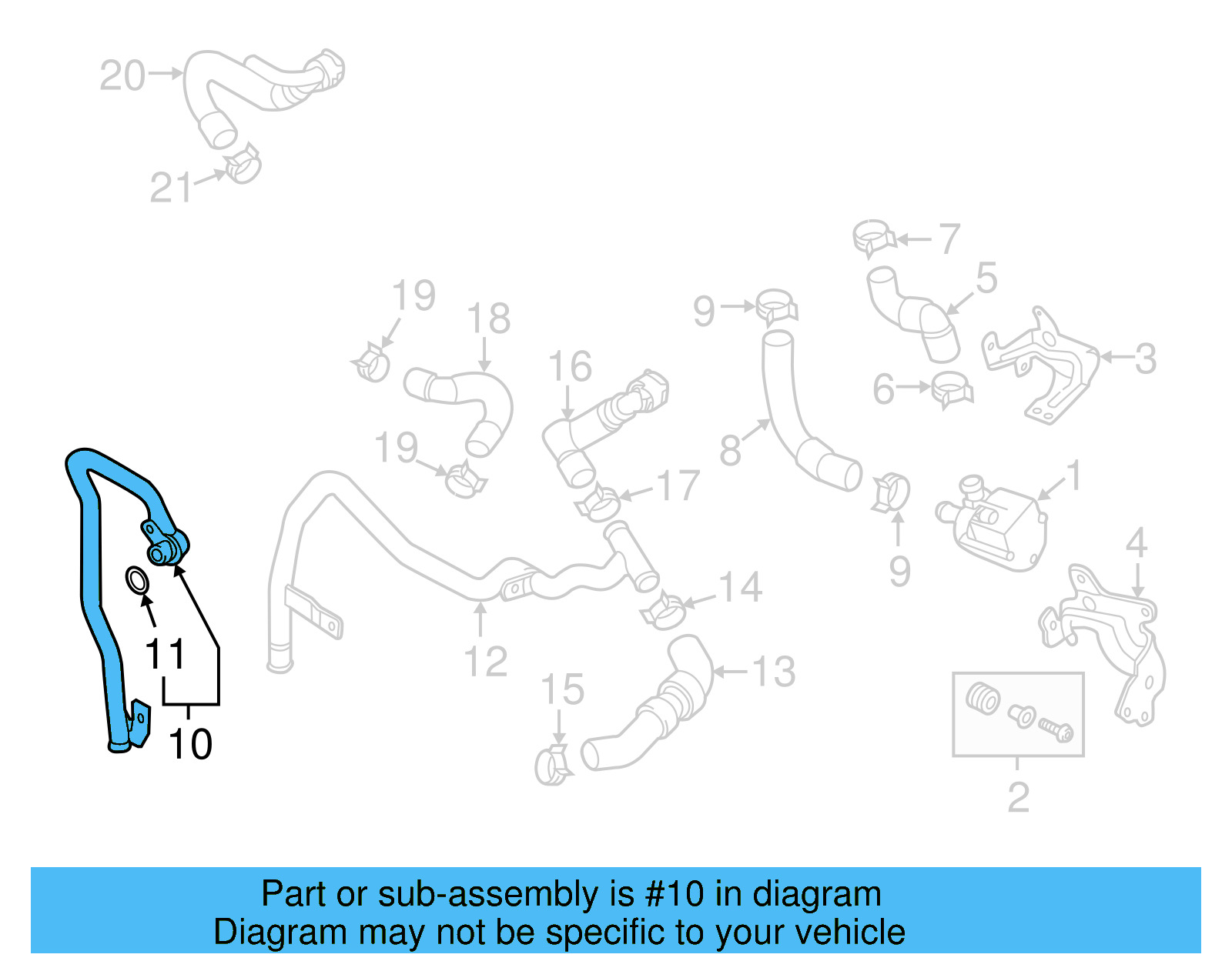 Inlet Tube 04L-121-065-AJ - View 4