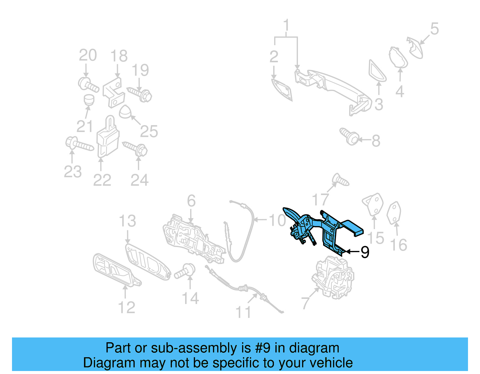 Retaining Bracket 3C8-839-768-B - View 2