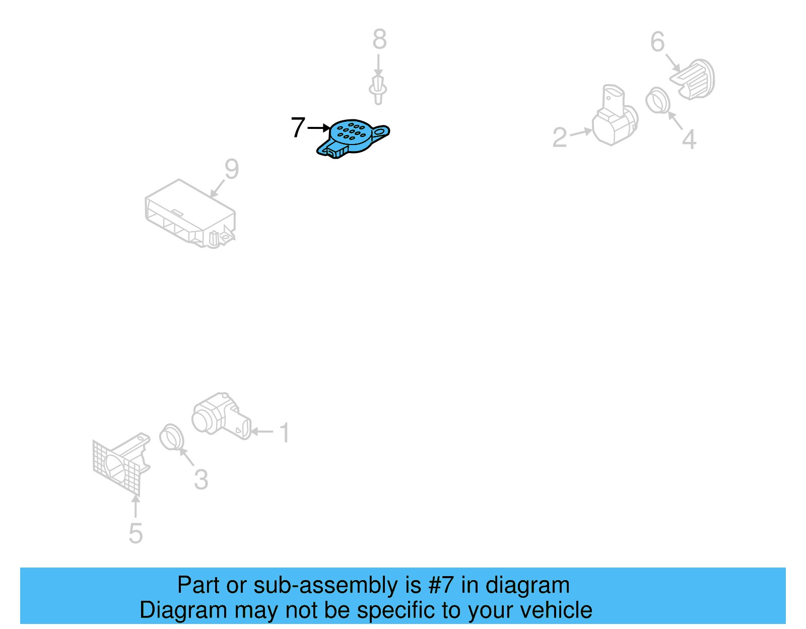 Warning Buzzer 8E0-919-279 - View 13