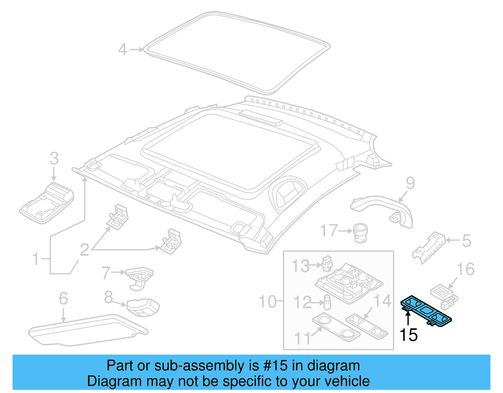 Trim Plate 1KM-947-133-PX7 - View 2