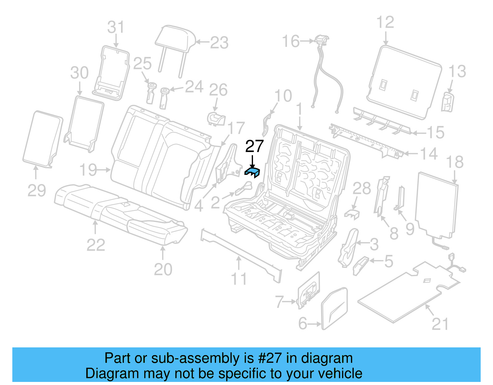 Rear End Track Cover 3CN-885-089-C-9B9 - View 16