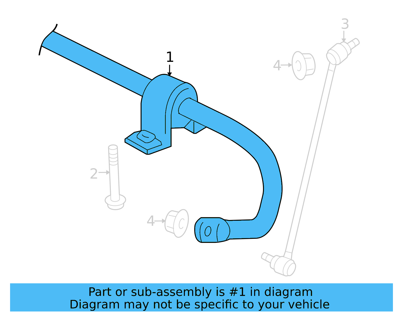 Stabilizer Bar 5QM-411-303-B - View 4