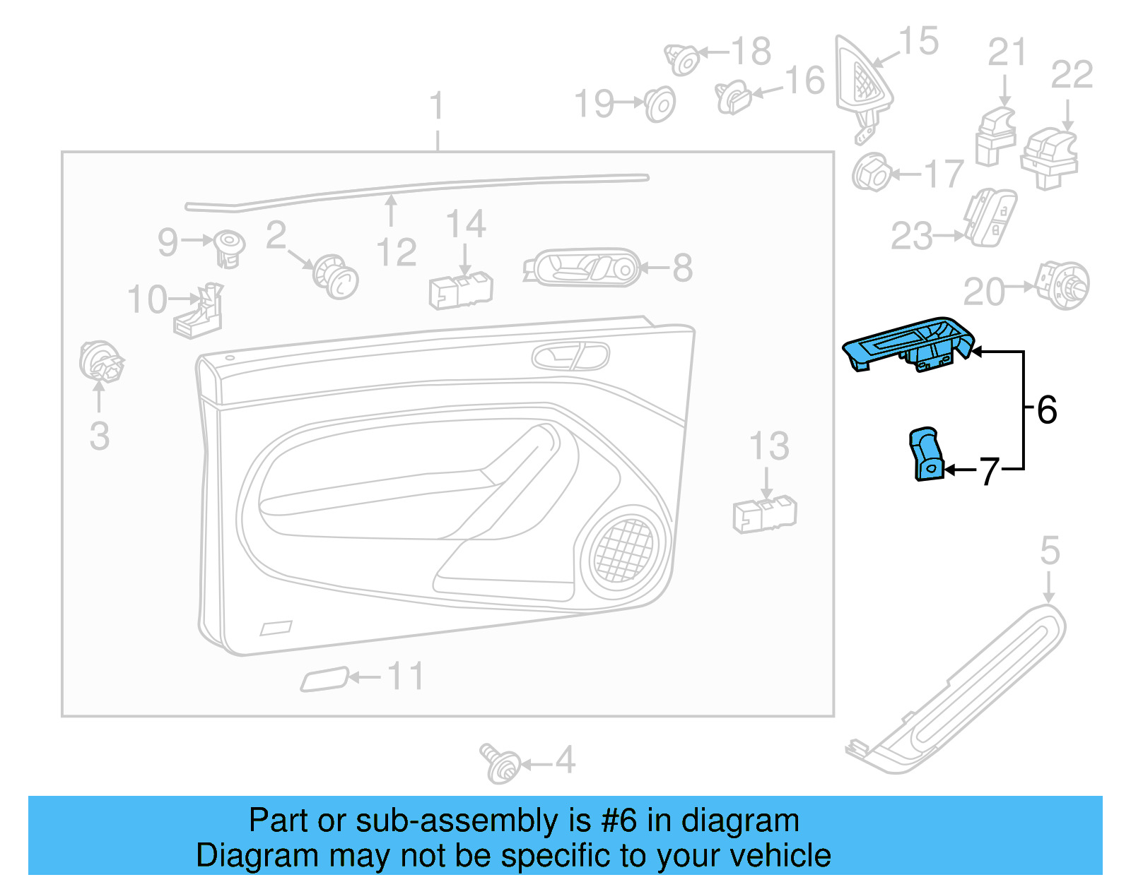 Switch Bezel 5C1-867-256-82V - View 7