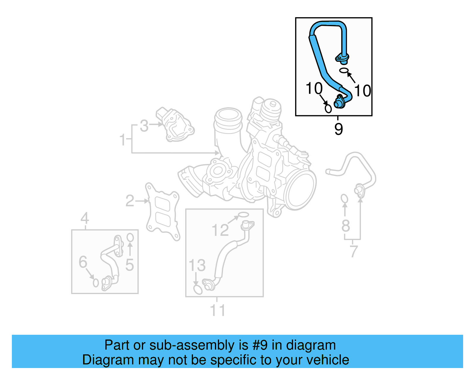 Oil Inlet Line 06K-145-778-AB - View 24